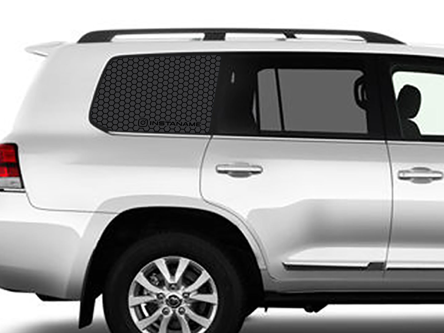 Landcruiser 200 Rear Quarter Window - Hexagon Design