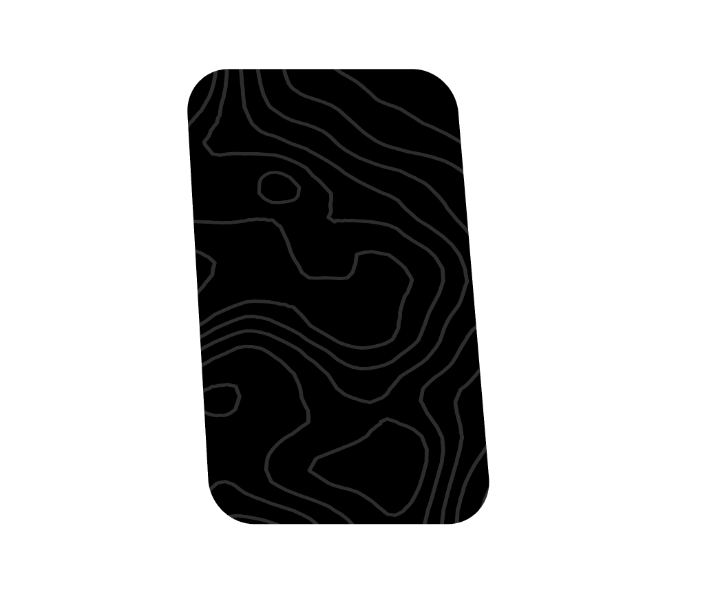 Suzuki Jimny Decal Rear Quarter Window - Contour Lines Design