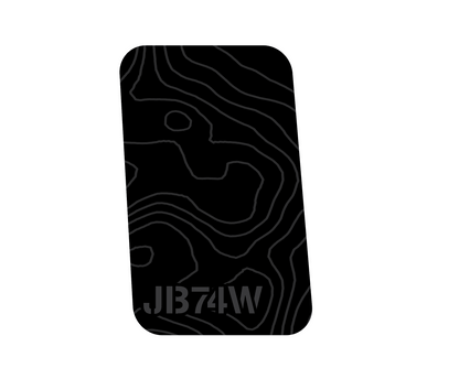 Suzuki Jimny Decal Rear Quarter Window - Contour Lines Design