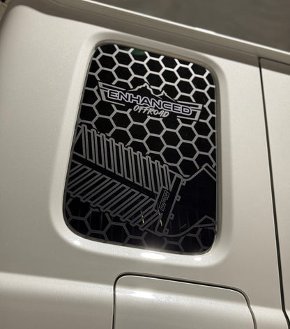 Suzuki Jimny Decal Rear Quarter Window - Hexagon Design