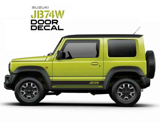 Suzuki Jimny Door Decals - JB74W Logo