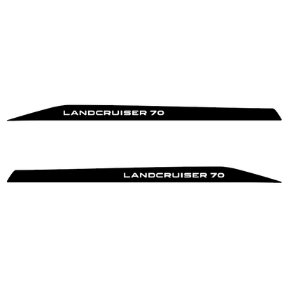 Land Cruiser 70 Series Bonnet Decals - LC70 2024+