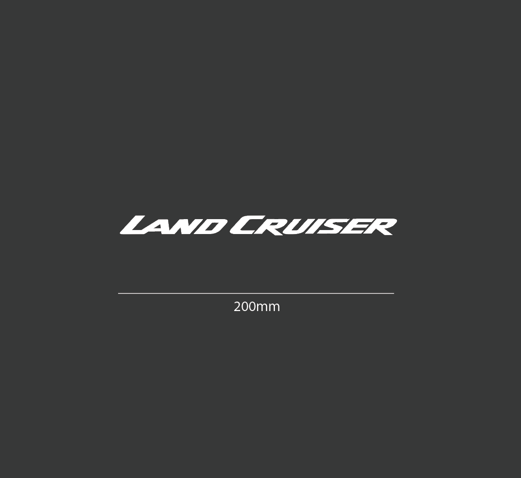 Land Cruiser Classic Font Decals