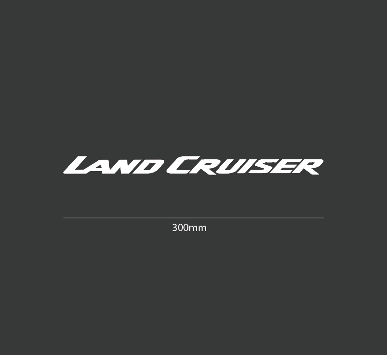 Land Cruiser Classic Font Decals